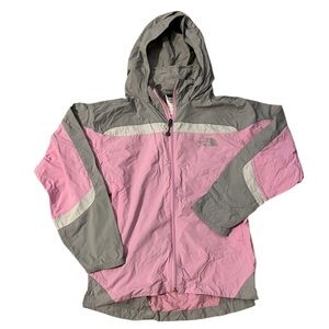 The North‎ Face Girls L Pink Windbreaker Raincoat